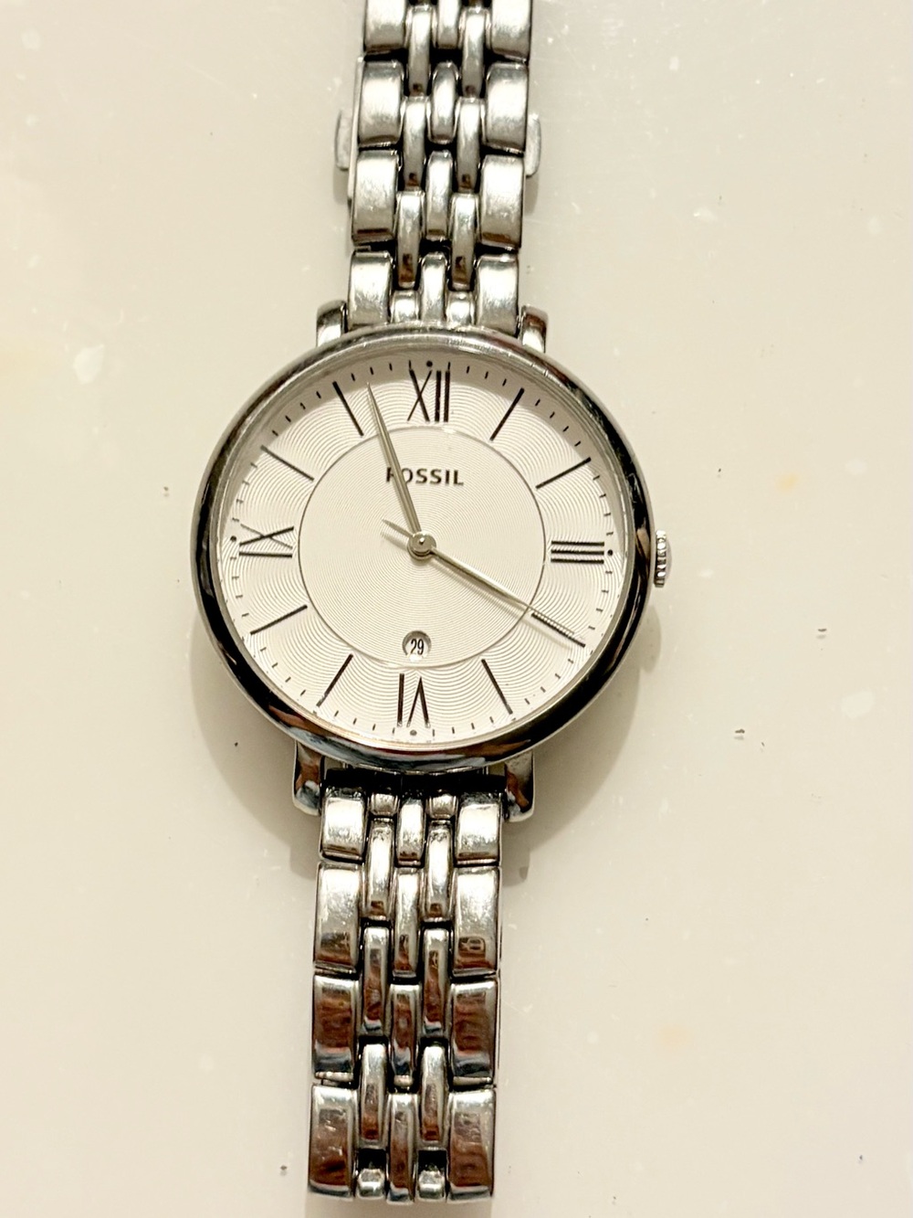 Fossil ES3433 Women's Dress
Quartz Silver Bracelet Date
Roman Stick 3 ATM